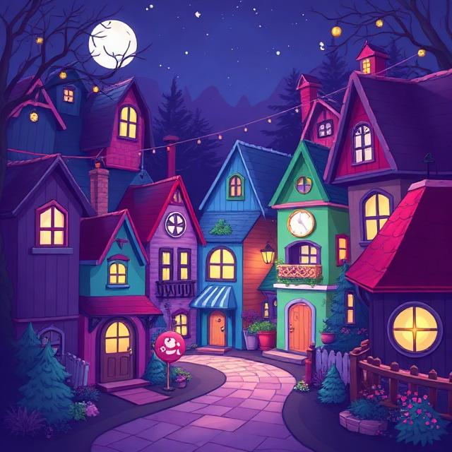 Mystery Town activity artwork